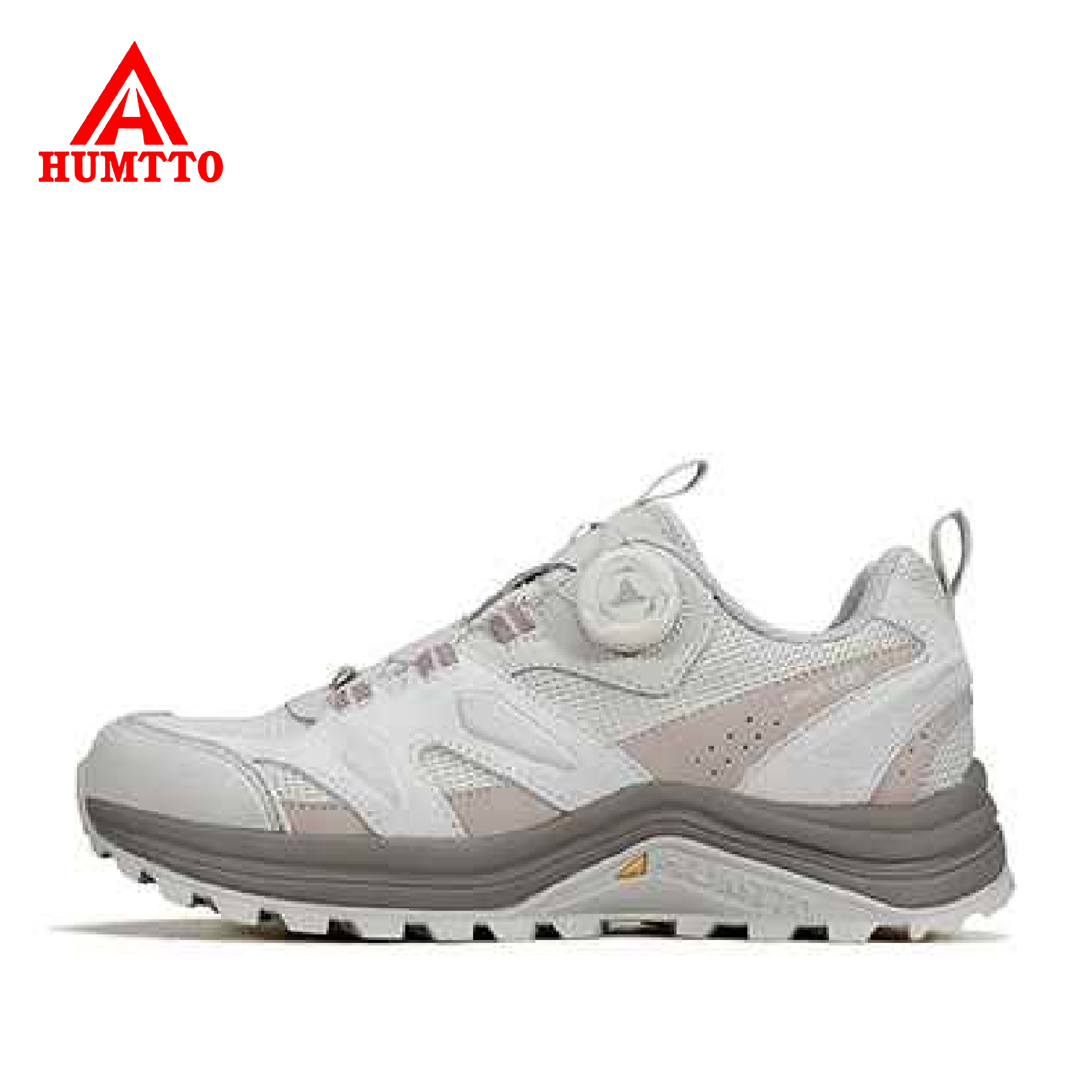 HUMTTO 悍途 戶外健行鞋 女款 (米灰/灰粉色) 防滑/徒步鞋 31PHT0482B