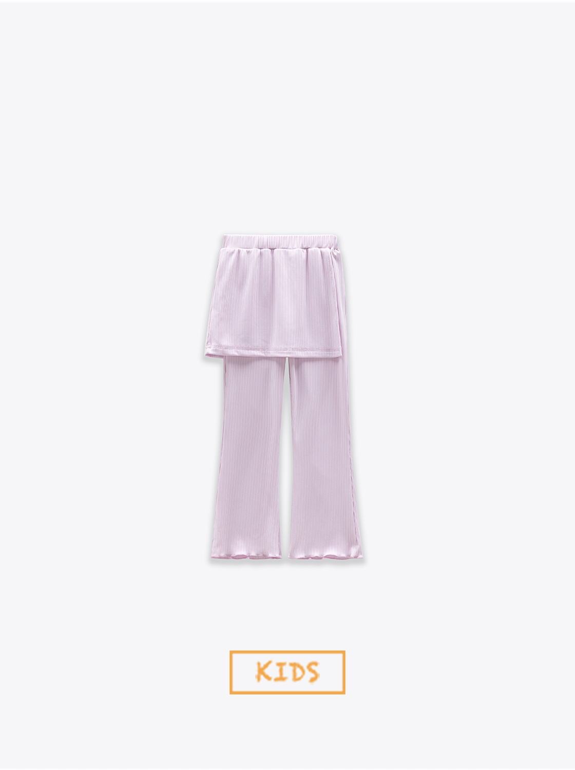 兩件式坑條褲裙【童裝】