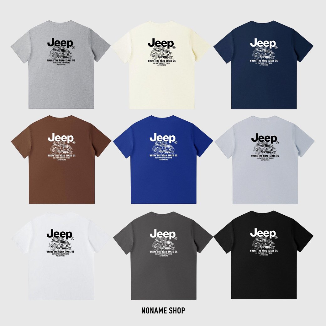 JEEP 美式 吉普車 塗鴉 短袖 十色 (男款)