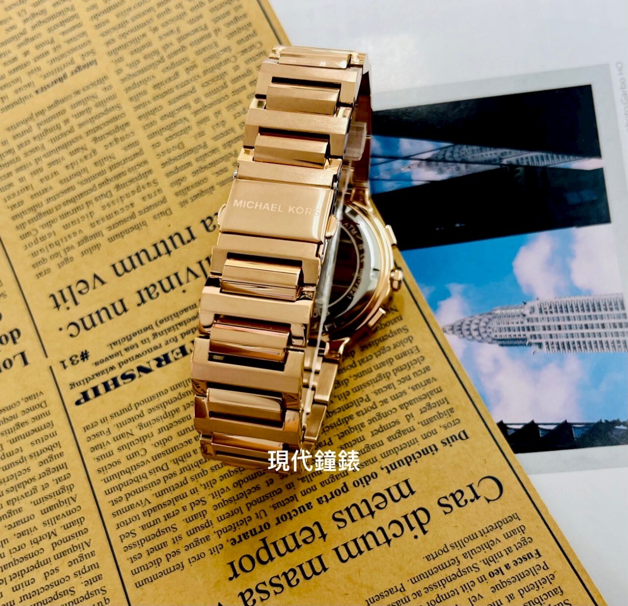 【MICHAEL KORS】Oversized Gramercy 時尚三眼計時女錶MK7521 40mm 現代鐘錶