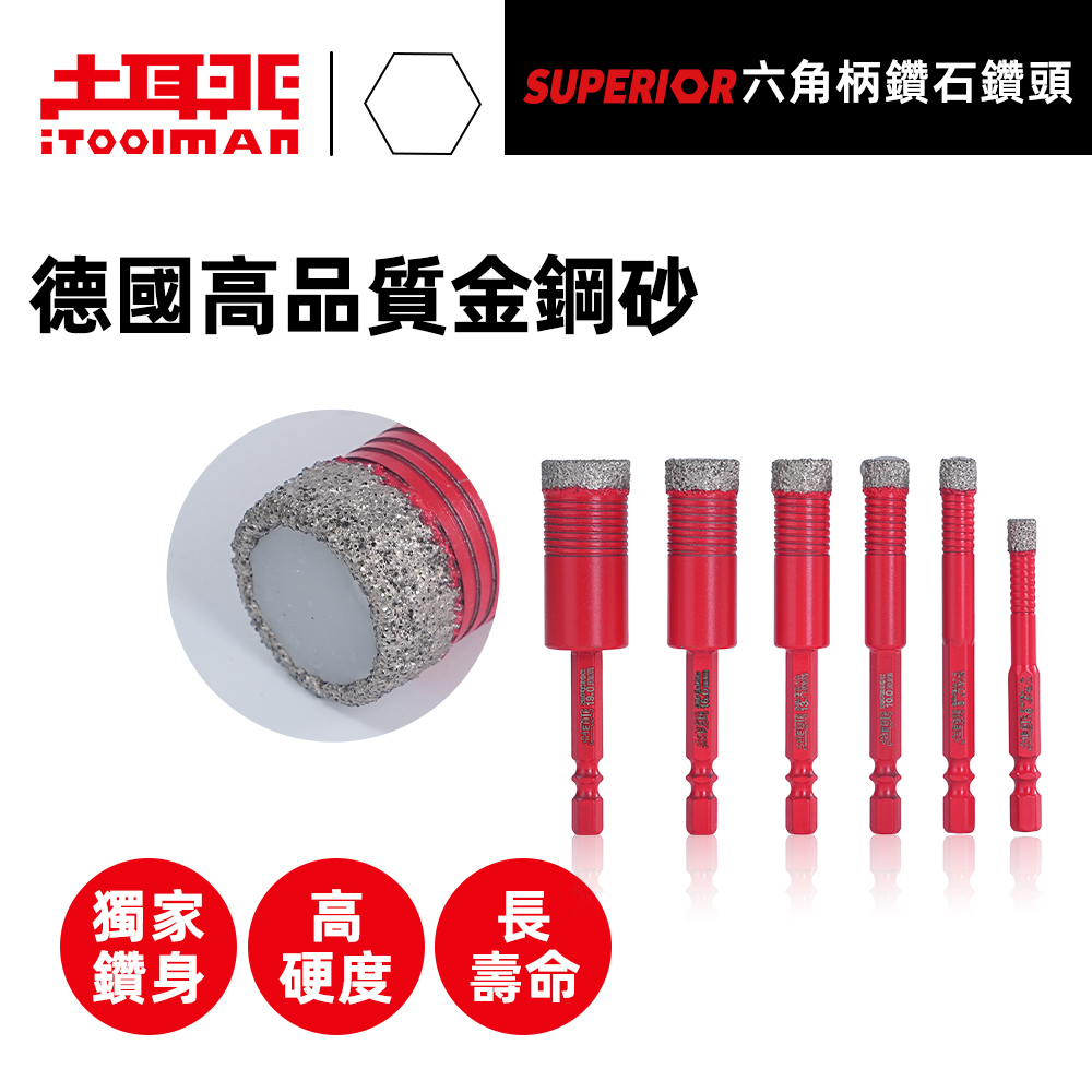 SUPERIOR．六角柄鑽石鑽頭