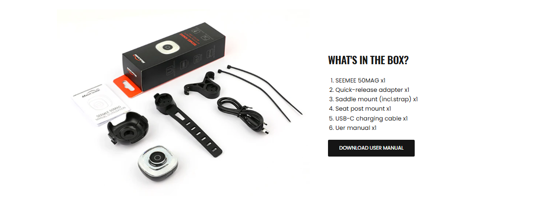 Magicshine SEEMEE 50 MAG Smart Magnetic Taillight