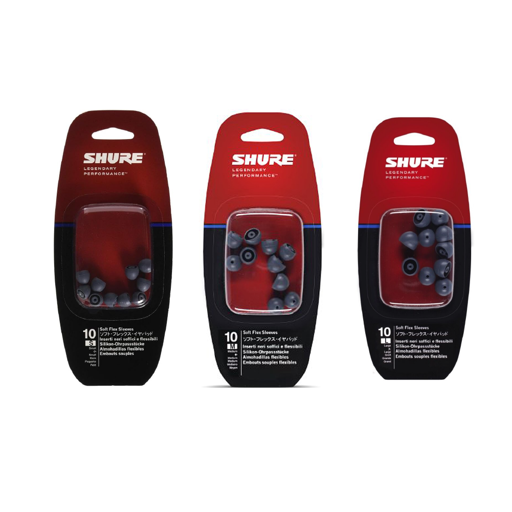 Shure Shure / EASFX1 灰色柔軟更換耳塞 5對裝 (多種尺寸) — 三峽錄音 / 音響｜YA! 玩音樂
