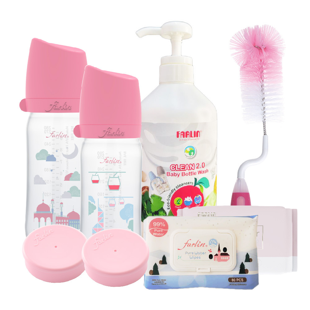 【farlin】城市PA奶瓶清潔7入組-沙那香港款