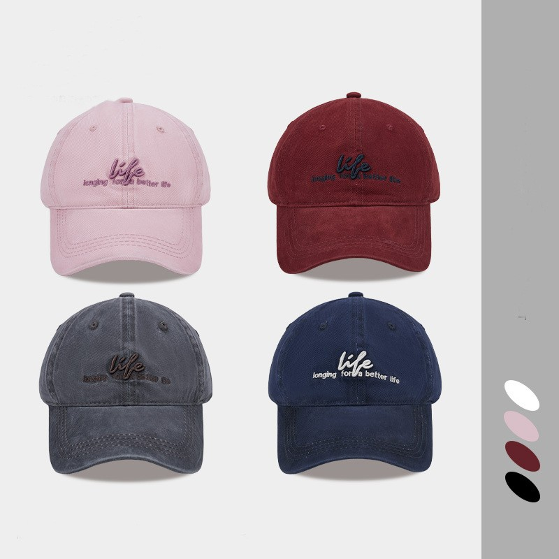 Spring Summer "LIFE" Embroidered Cap