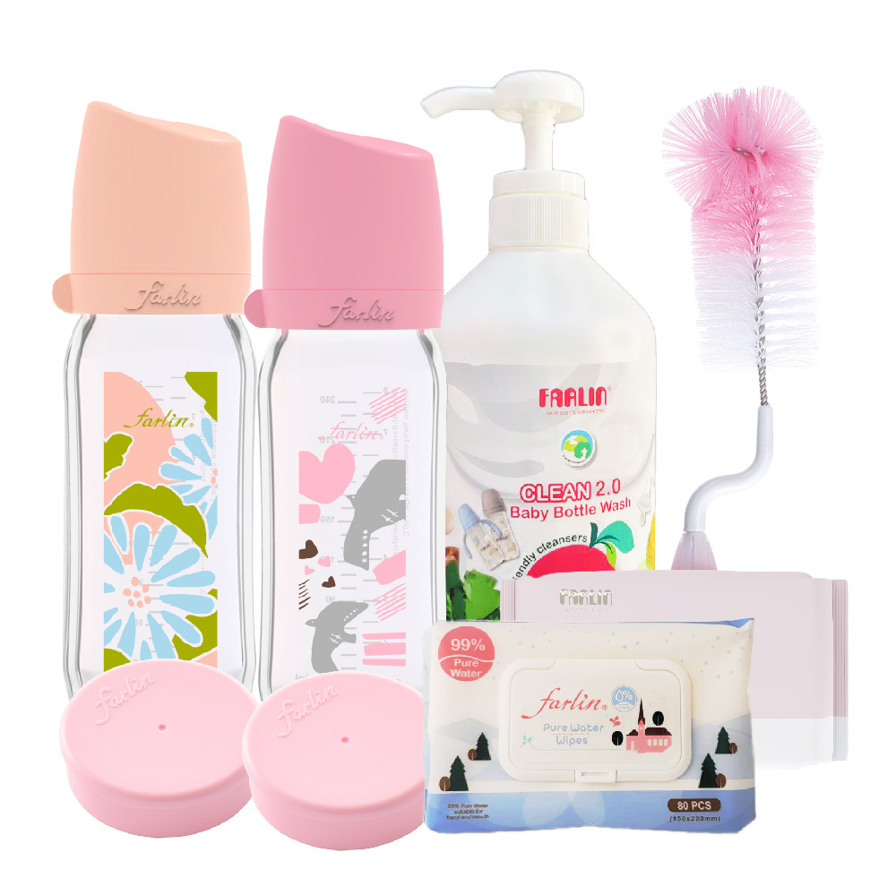 【farlin】城市玻璃奶瓶清潔7入組(4款可選)