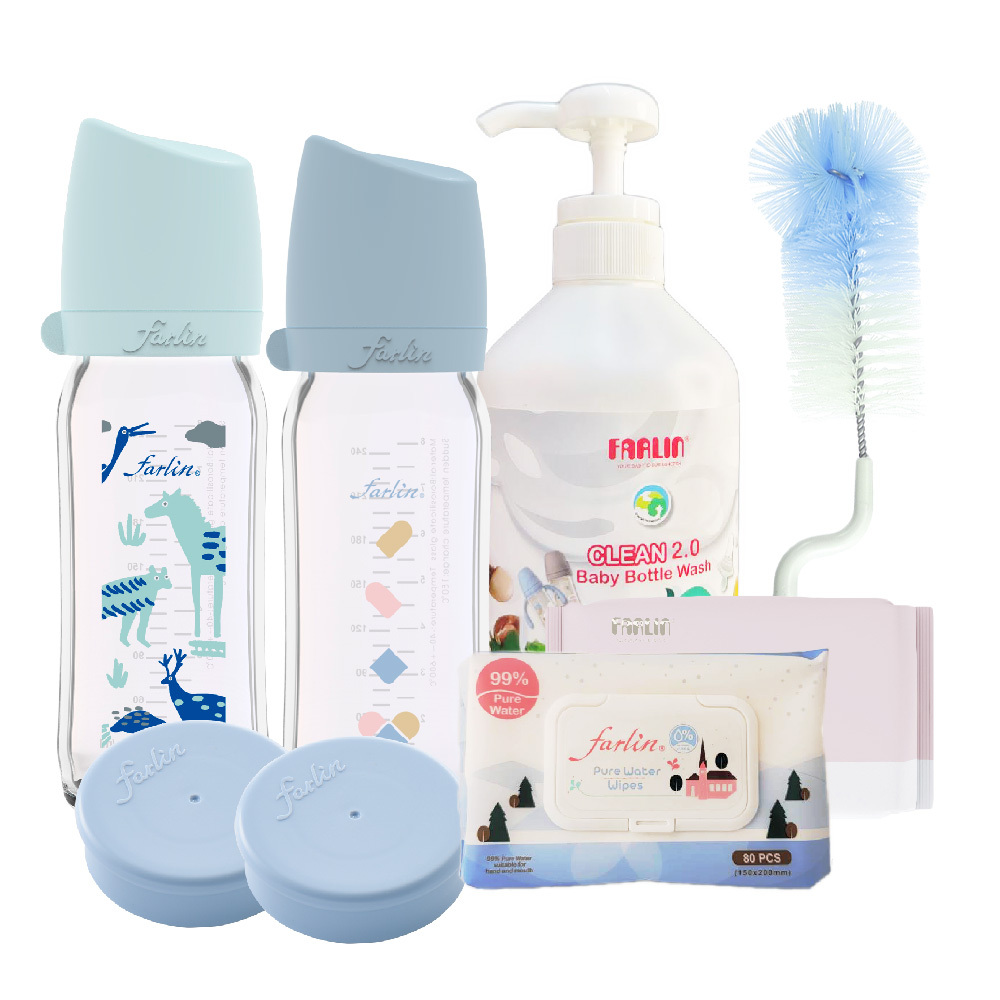 【farlin】城市玻璃奶瓶清潔7入組(4款可選)