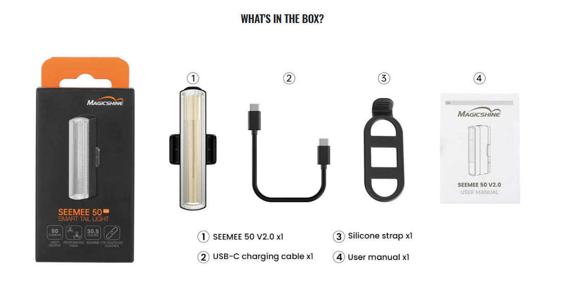 Magicshine SEEMEE 50 V2.0 Smart Tail Light