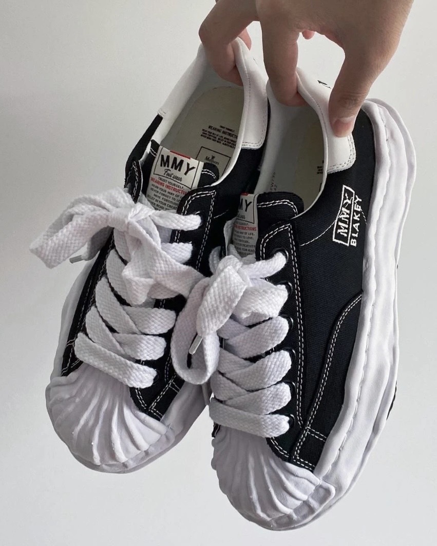 MAISON 三原康裕 MIHARA YASUHIRO MMY BLAKEY 貝殼鞋  溶解鞋 經典黑白