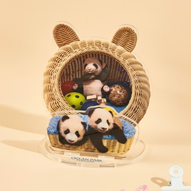Panda Cubs Acrylic Mobile Phone Stand
