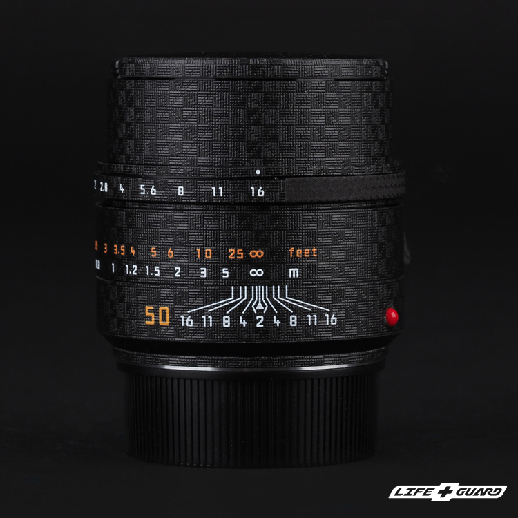 LIFE+GUARD 鏡頭貼膜安裝示意，適用 Leica SUMMILUX-M 50mm F1.4 ASPH II
