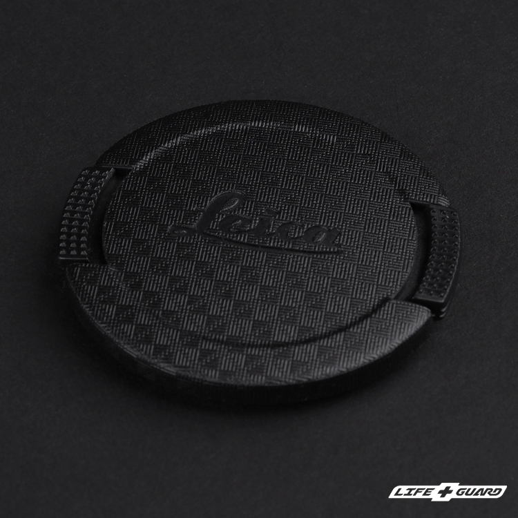 Leica SUMMILUX-M 50mm F1.4 ASPH II  鏡頭蓋貼膜展示圖，LIFE+GUARD 系列風格