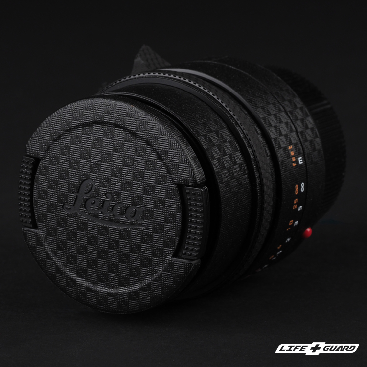 LIFE+GUARD  Leica SUMMILUX-M 50mm F1.4 ASPH II 貼膜側面展示圖，LIFE+GUARD 風格設計