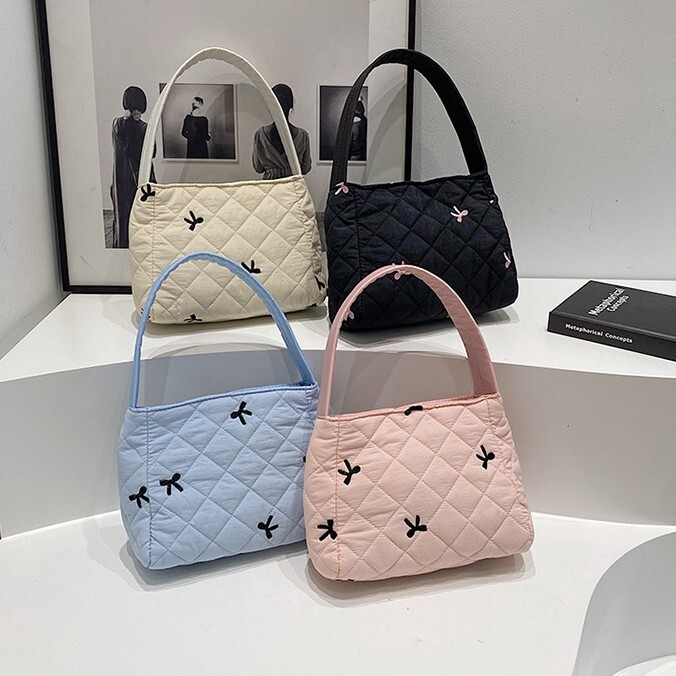 《5985》韓系雲朵蝴蝶結少女手提小包