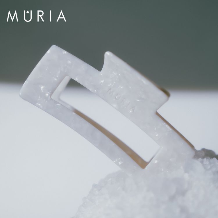 <新品上市> MÛRIA  方形大抓夾<貝殼白>