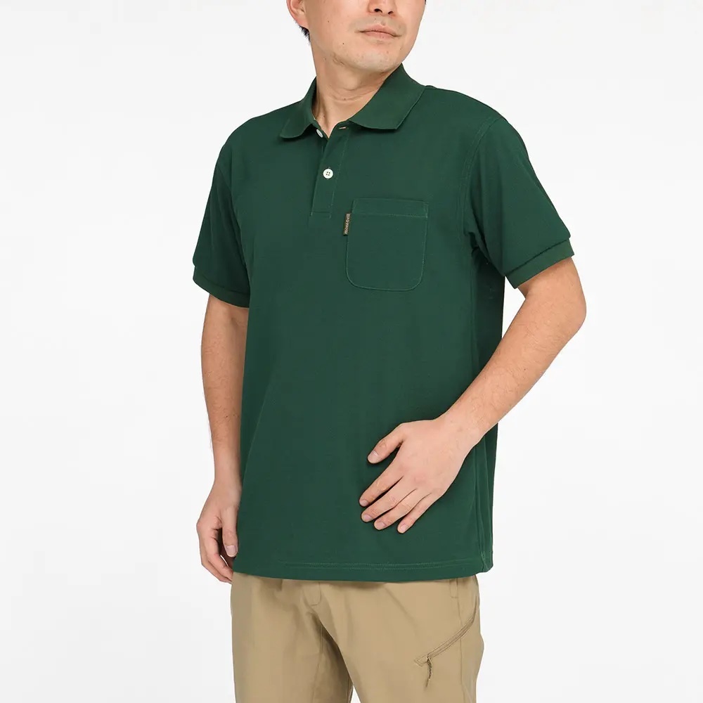 Mont-bell Wickron POLO SHIRT 男款 短袖排汗POLO衫 1114228-DGN 深綠 [HappyOutdoor]