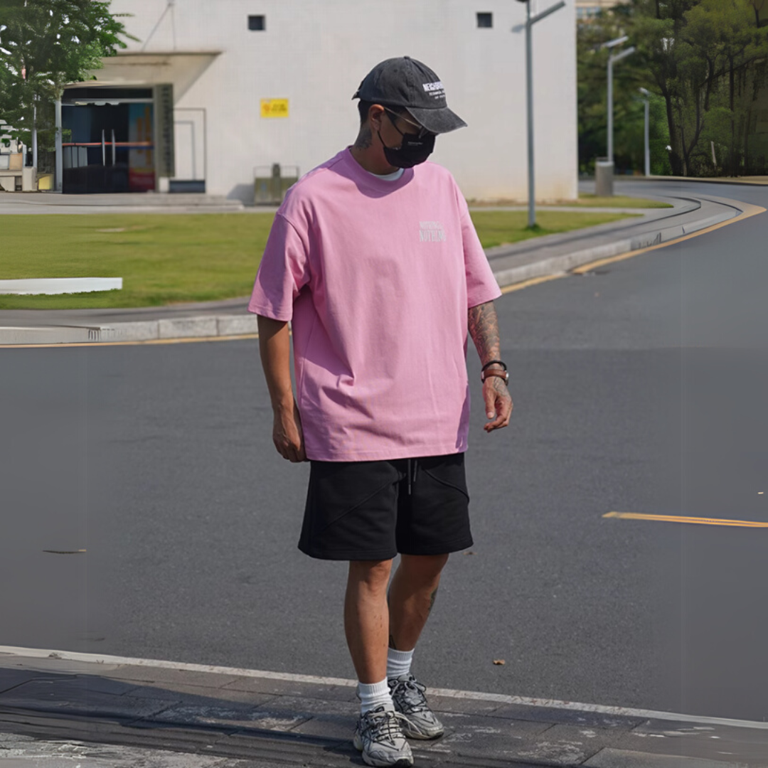 質感燙印字母涼感短袖T恤