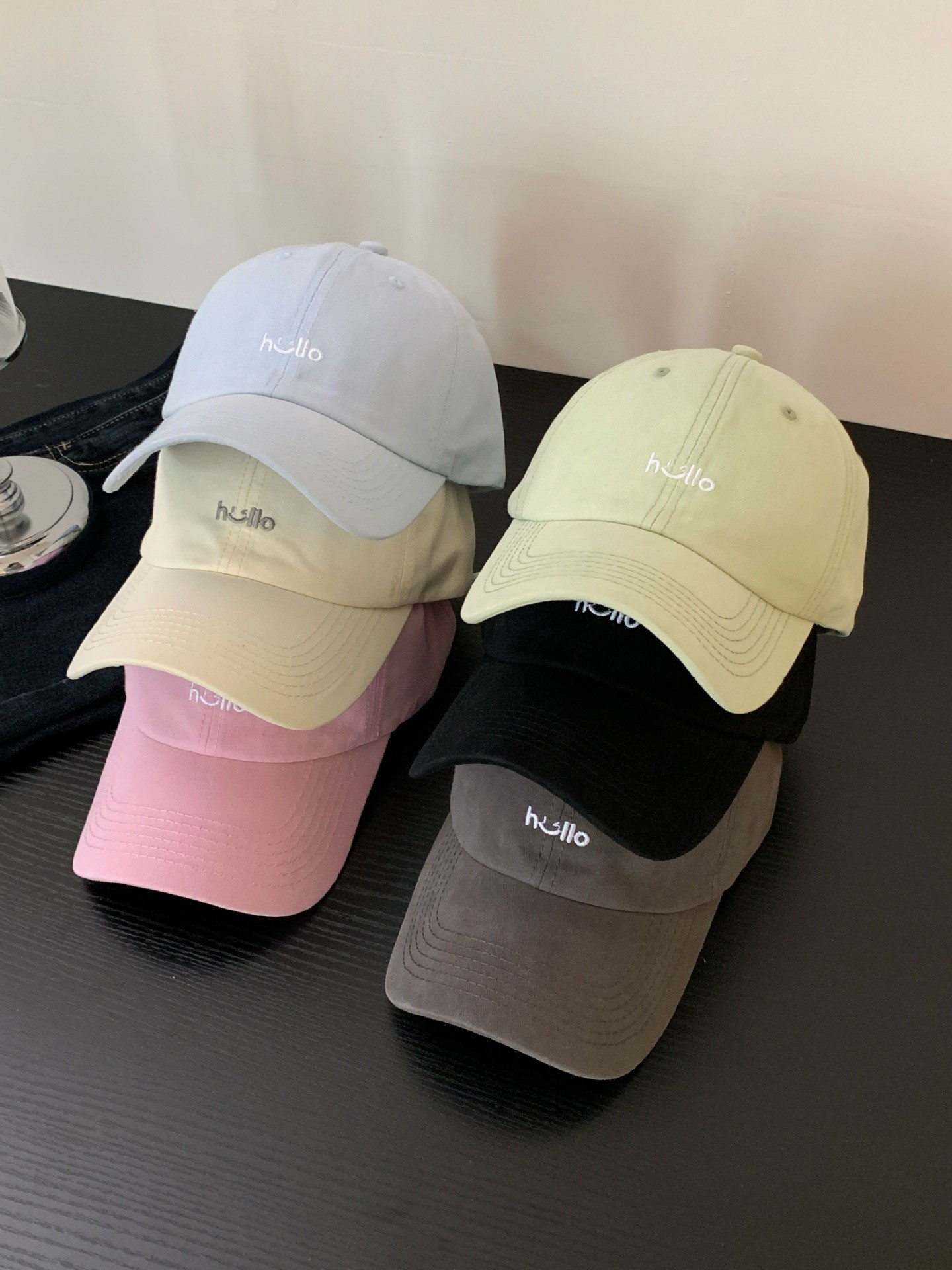 Fresh Embroidered "Hello" Baseball Cap