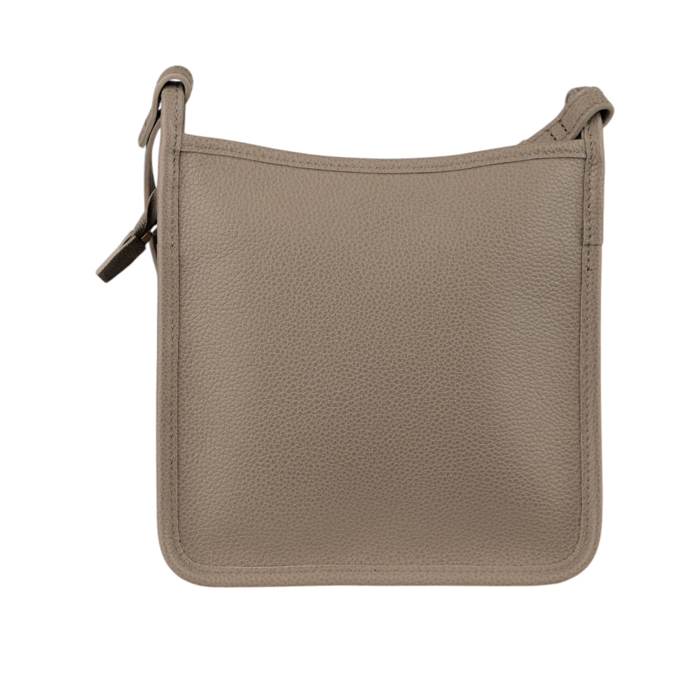 【LONGCHAMP】S號 LE FOULONNE 牛皮方形拉鍊斜背包(斑鳩灰) 10138 021 P55