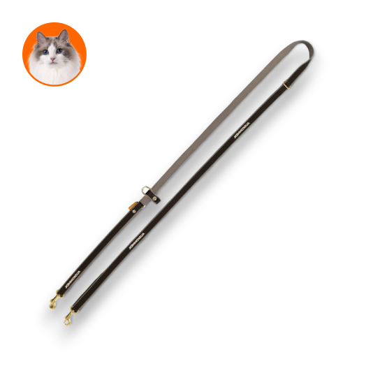 Auskommen牽繩 鉑金黑