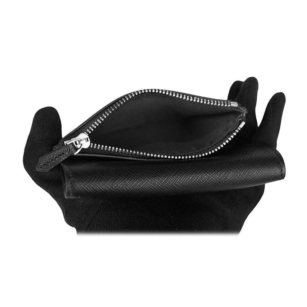 【MONT BLANC】Sartorial 匠心系列三折信封式短夾(黑色) 198225