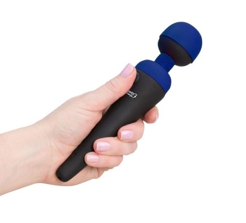 Palm Power Recharge Wand Massager Blue