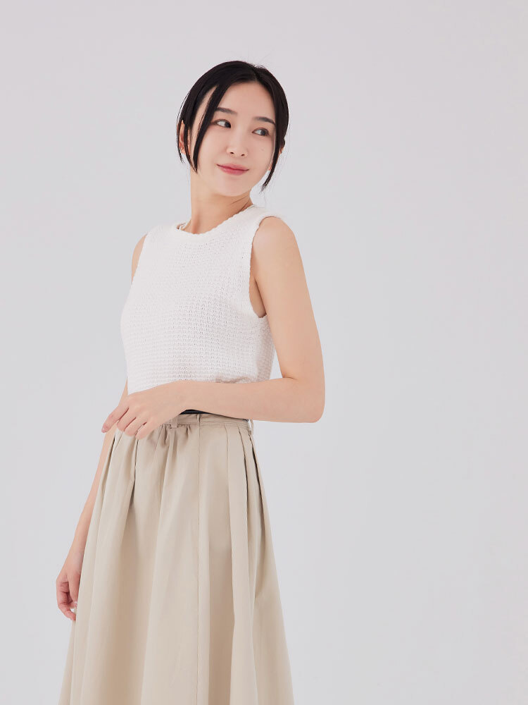 SALE500 圓領純棉質感編織背心