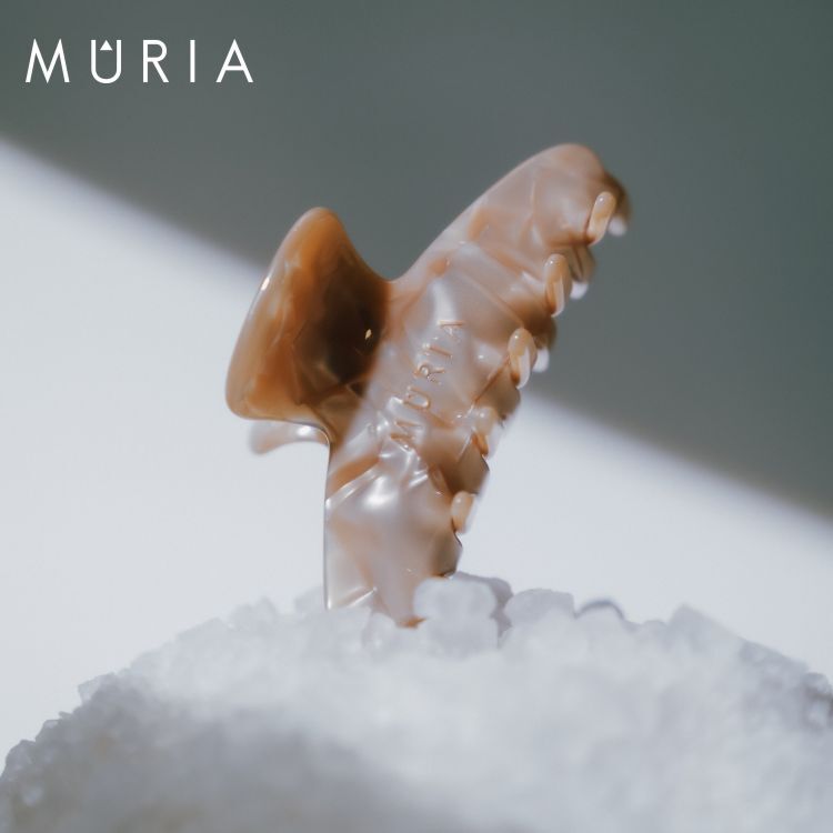 <新品上市> MÛRIA  半圓小抓夾<砂礦金>