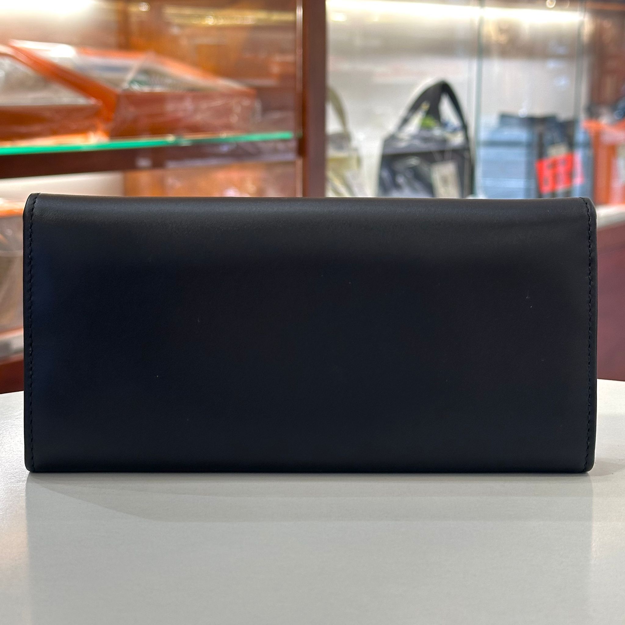 全新SALVATORE FERRAGAMO長銀包 黑色/金色圓釘 #菲拉格慕 #BRAND NEW #香榭站正品