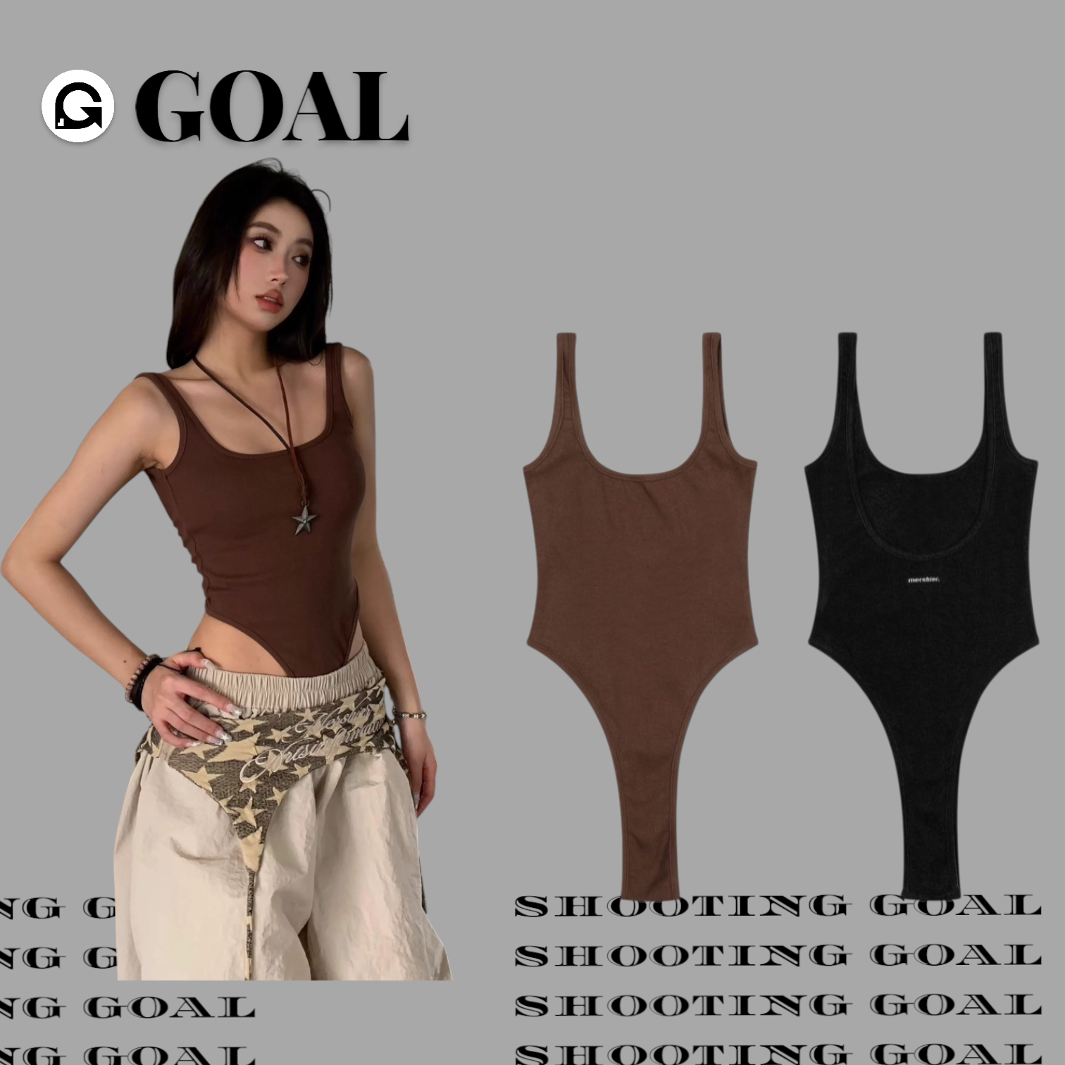 (GOAL) 美式連體露背 吊帶背心 Mershier 2462