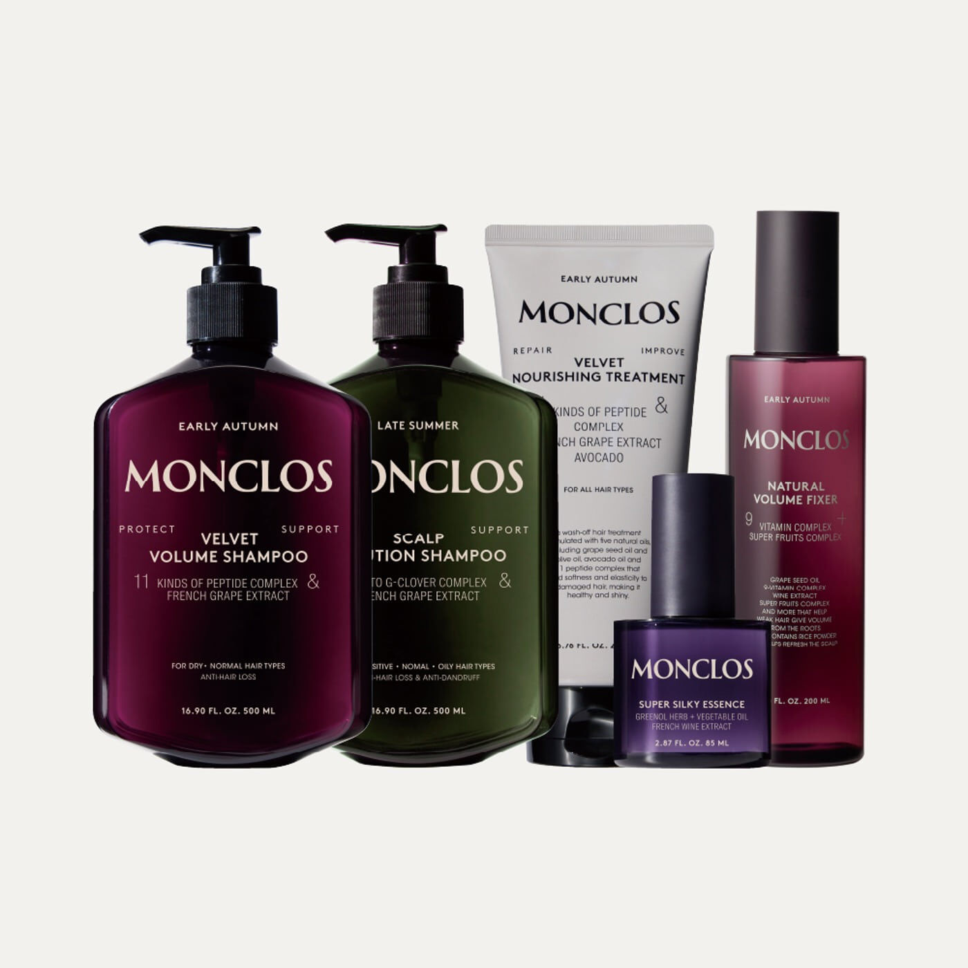 MONCLOS Hair Care 5-Pieces Set