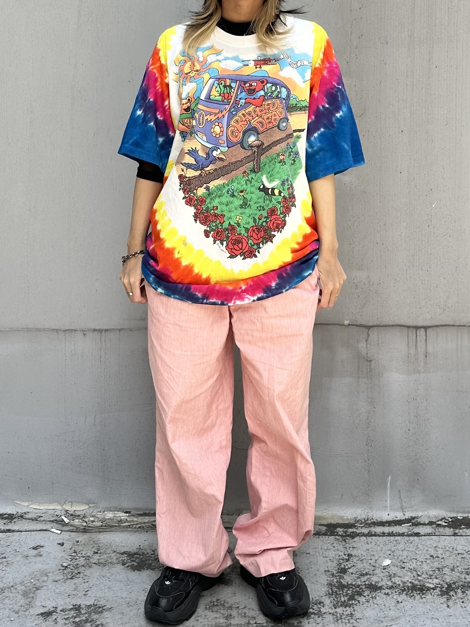 90s LIQUID BLUE GRATEFUL DEADTie Dye Tee Made in USA