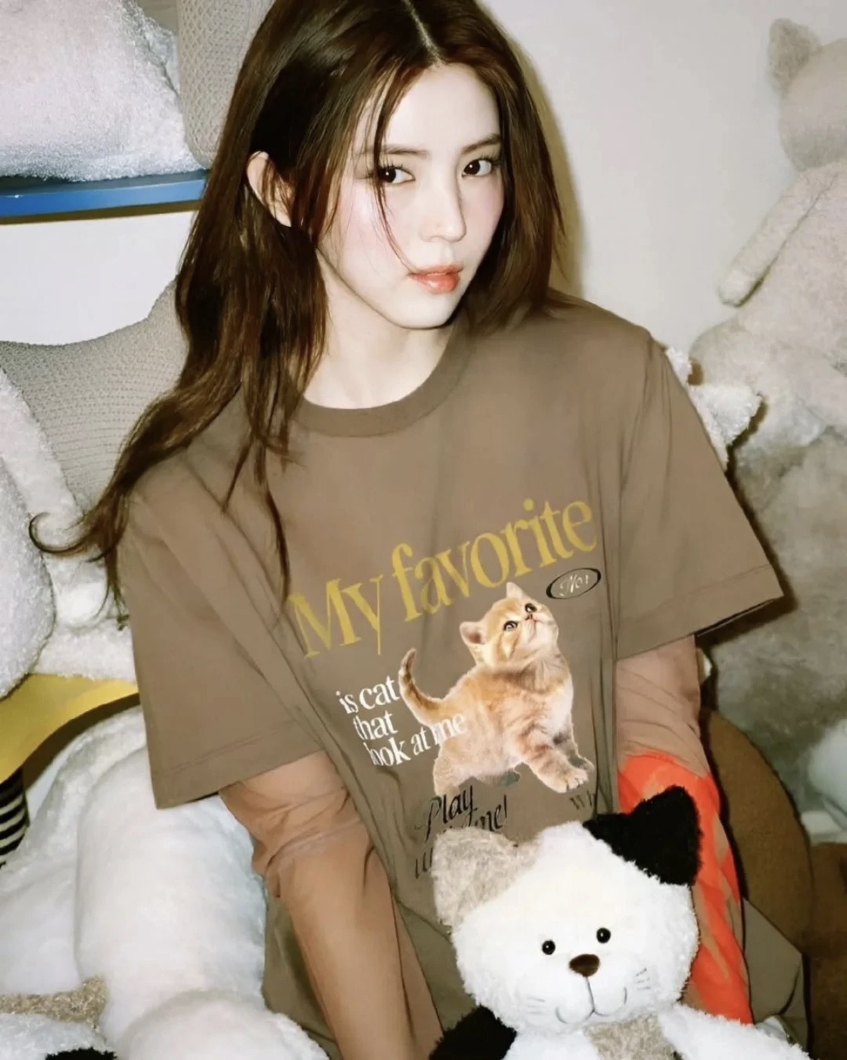 韓國限定🇰🇷FILA韓韶禧同款Overfit貓咪T🐈