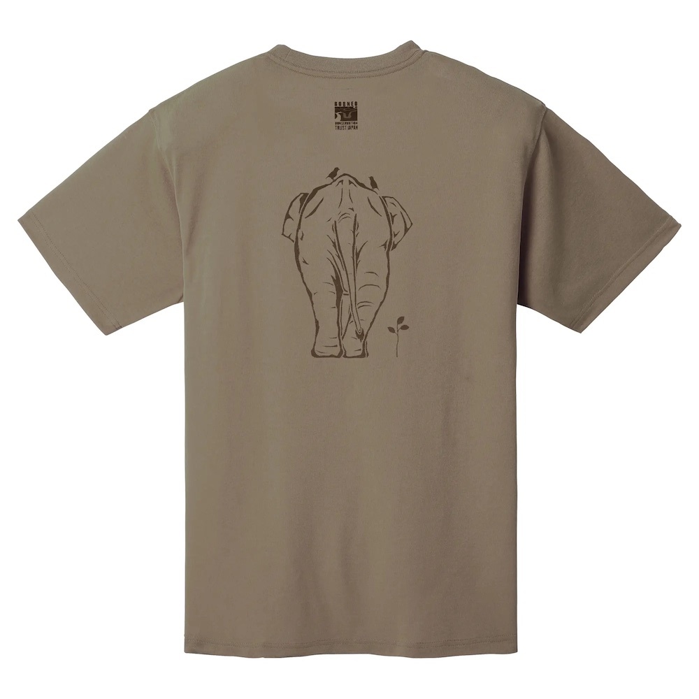 Mont-bell Wickron T 短袖排汗衣 快乾排汗T恤 (BCTJ BORNEO ELEPHANT #2 婆羅洲大象) 1114850-TN 黃褐 [HappyOutdoor]