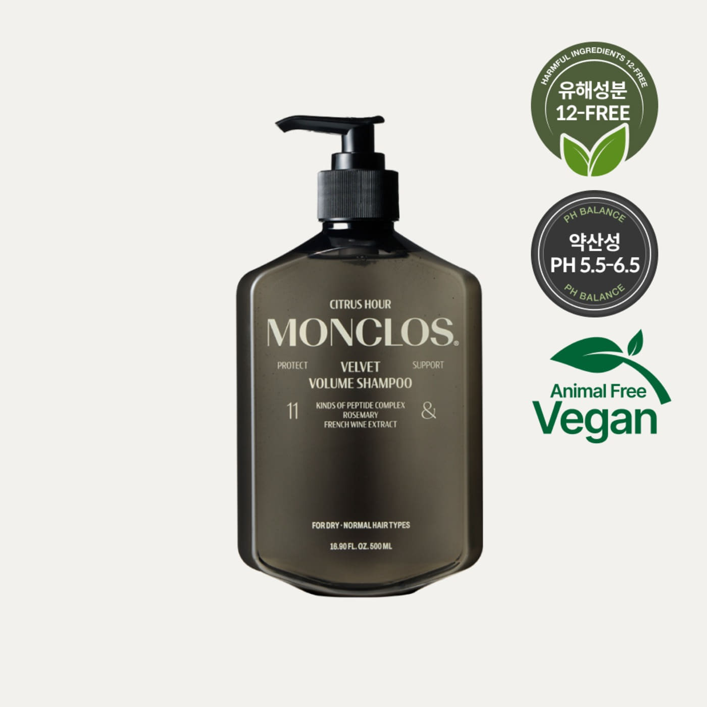 MONCLOS Velvet Volume Shampoo 500ml