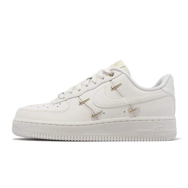 Nike Air Force 1 07 LX 米白 金屬勾勾 女鞋 AF1 FV3654-111