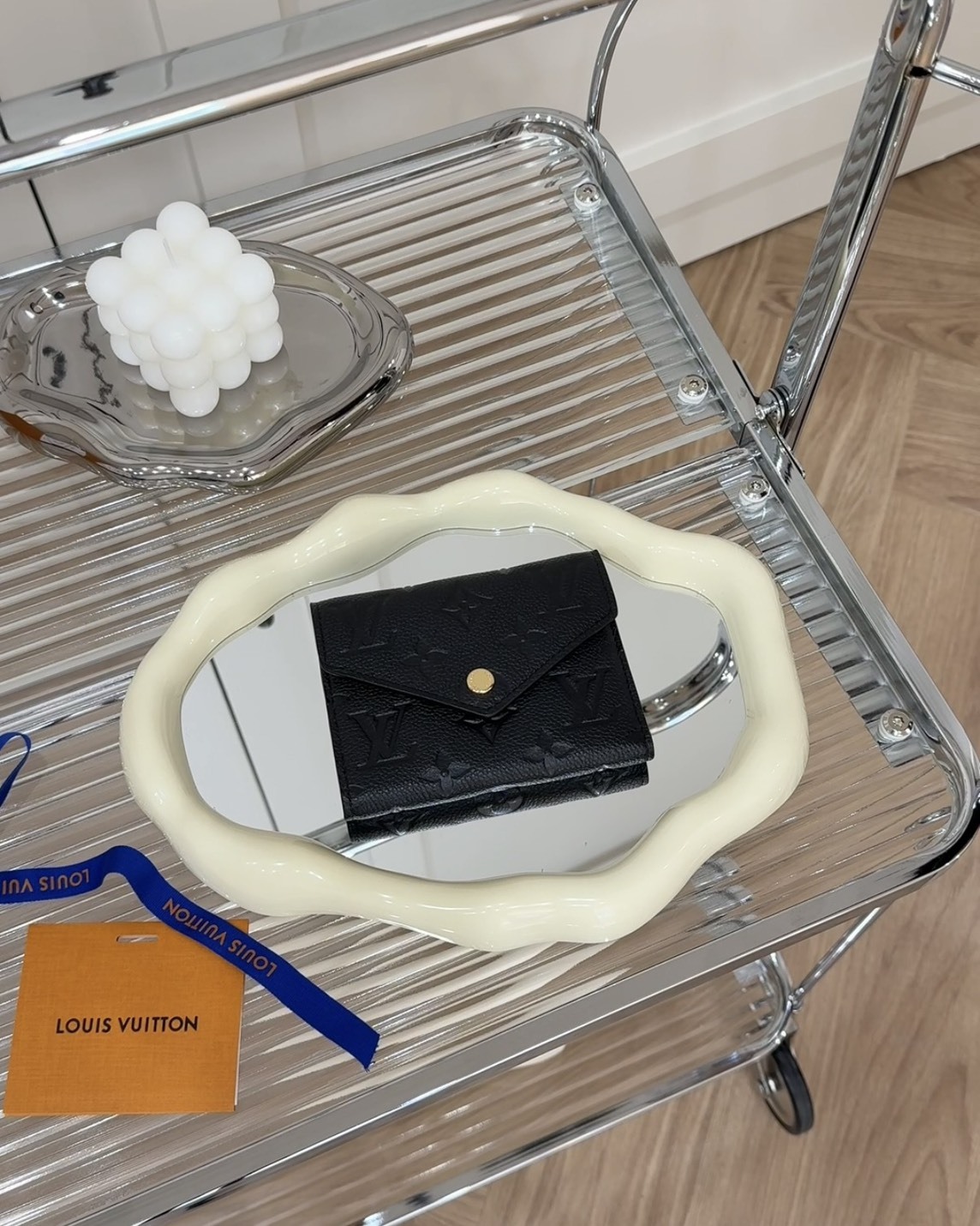 LV｜VICTORINE 三折短夾 黑色壓紋老花  M64060