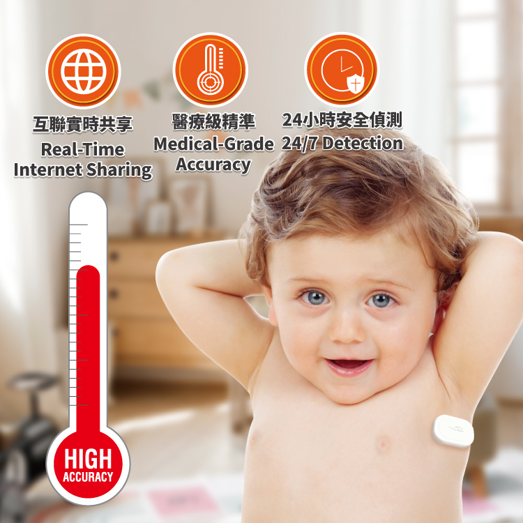 HANSHIN ECARE smart wearable thermometer