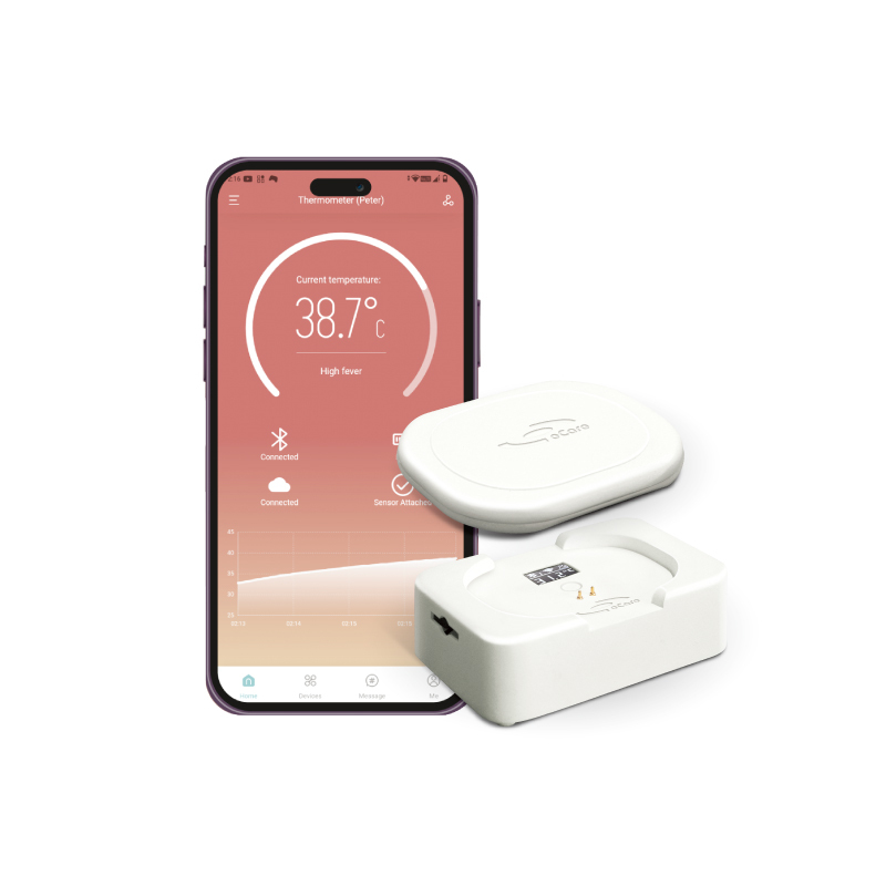 HANSHIN ECARE smart wearable thermometer