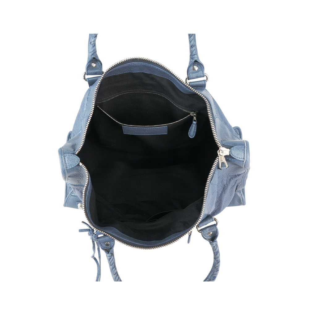 GIANT 12 WORK 銀釦手提機車包(牛仔藍) 285451 4230 G 538735