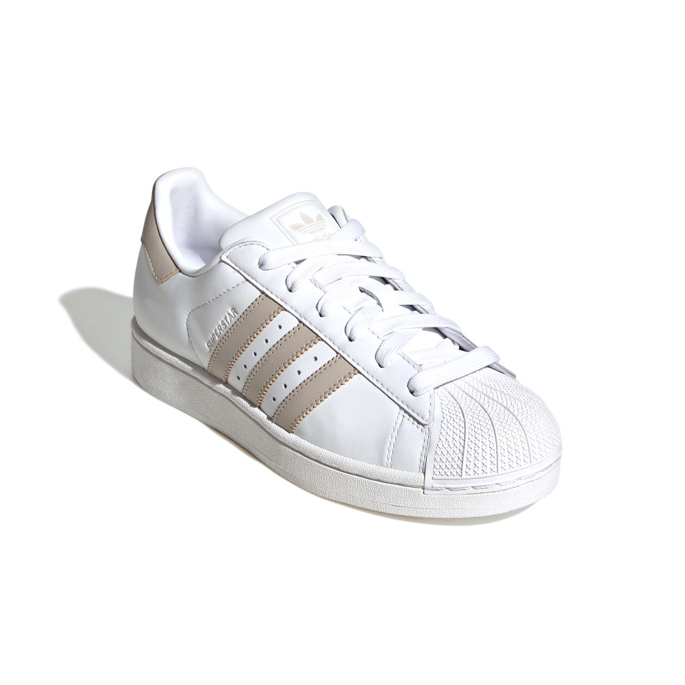 Adidas Superstar II 女鞋 白色 卡其 愛迪達 三葉草 貝殼頭 經典 休閒鞋 JH7059