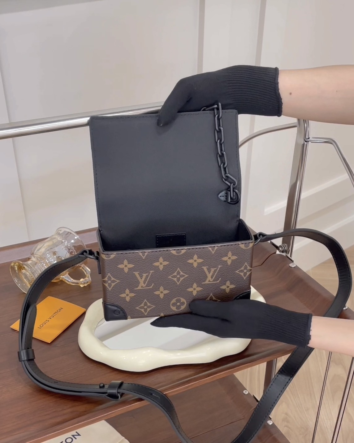 LV｜STEAMER 斜跨包 經典棕色老花 M83613