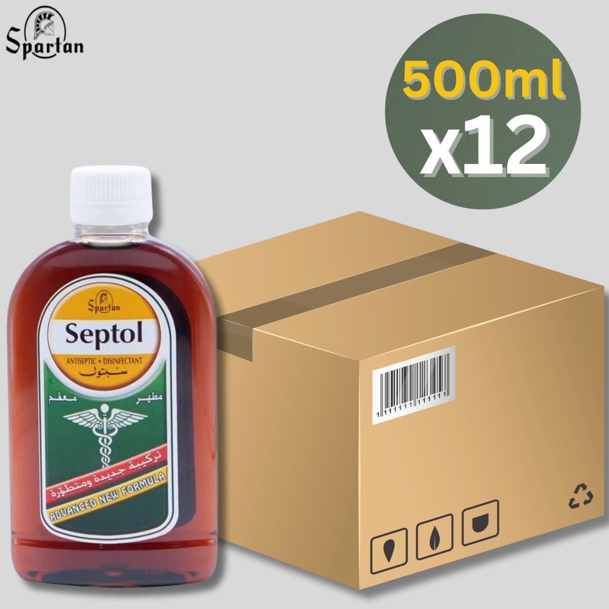 [原箱] Spartan Septol 殺菌清潔劑, 500ml x 12