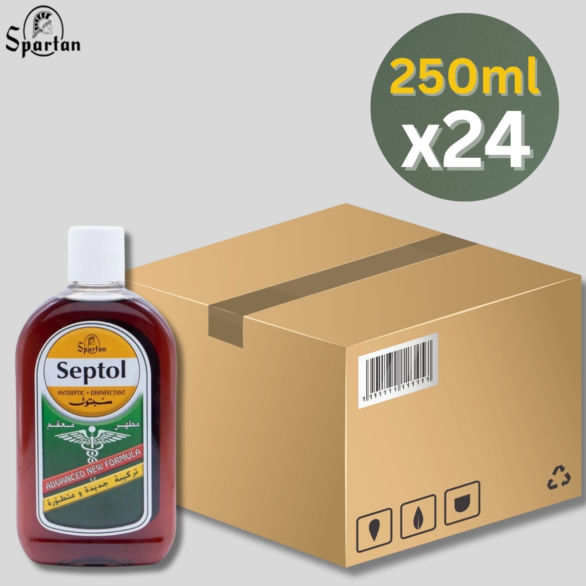 [原箱] Spartan Septol 殺菌清潔劑 250ml x 24