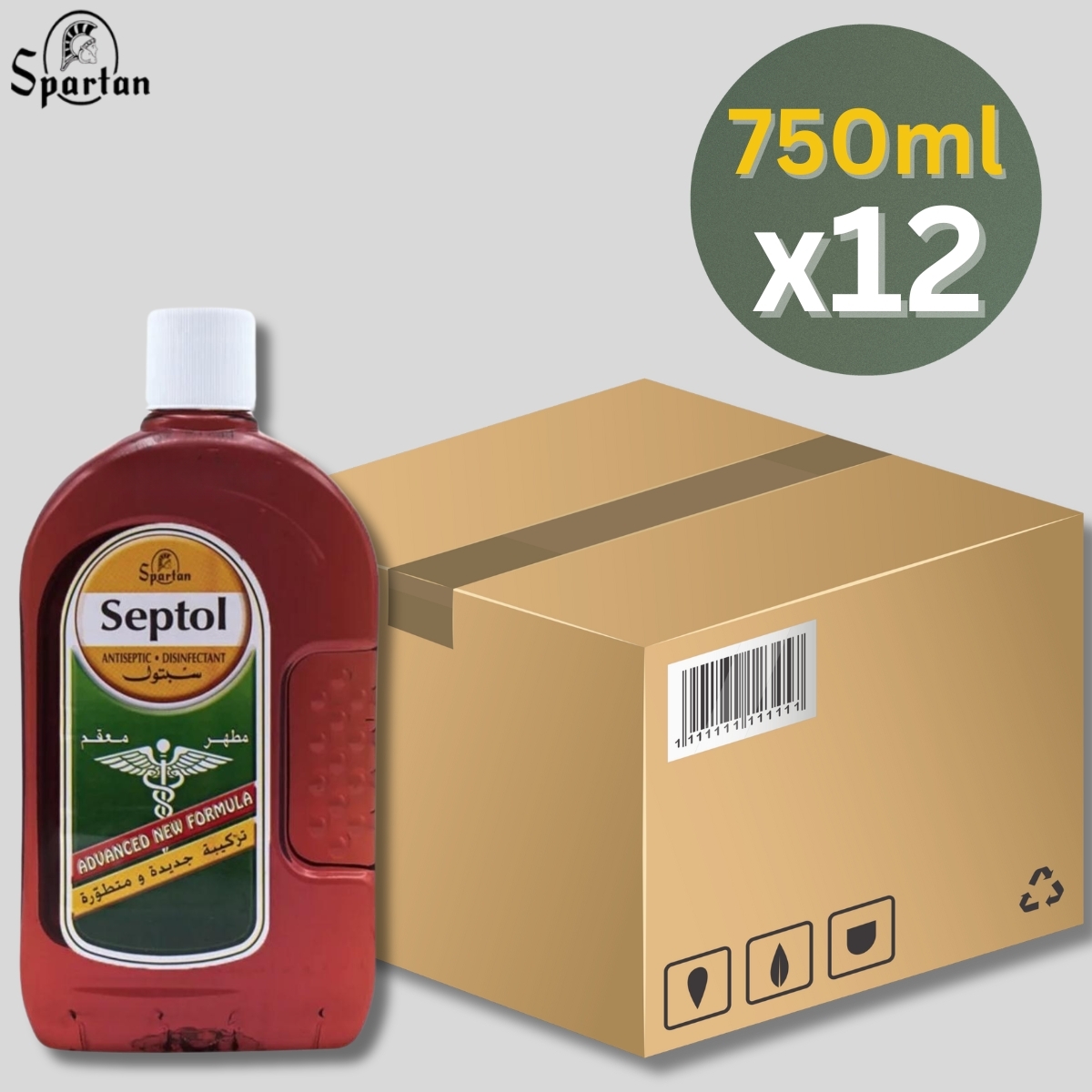 [原箱] Spartan Septol 殺菌清潔劑 750ml x 12