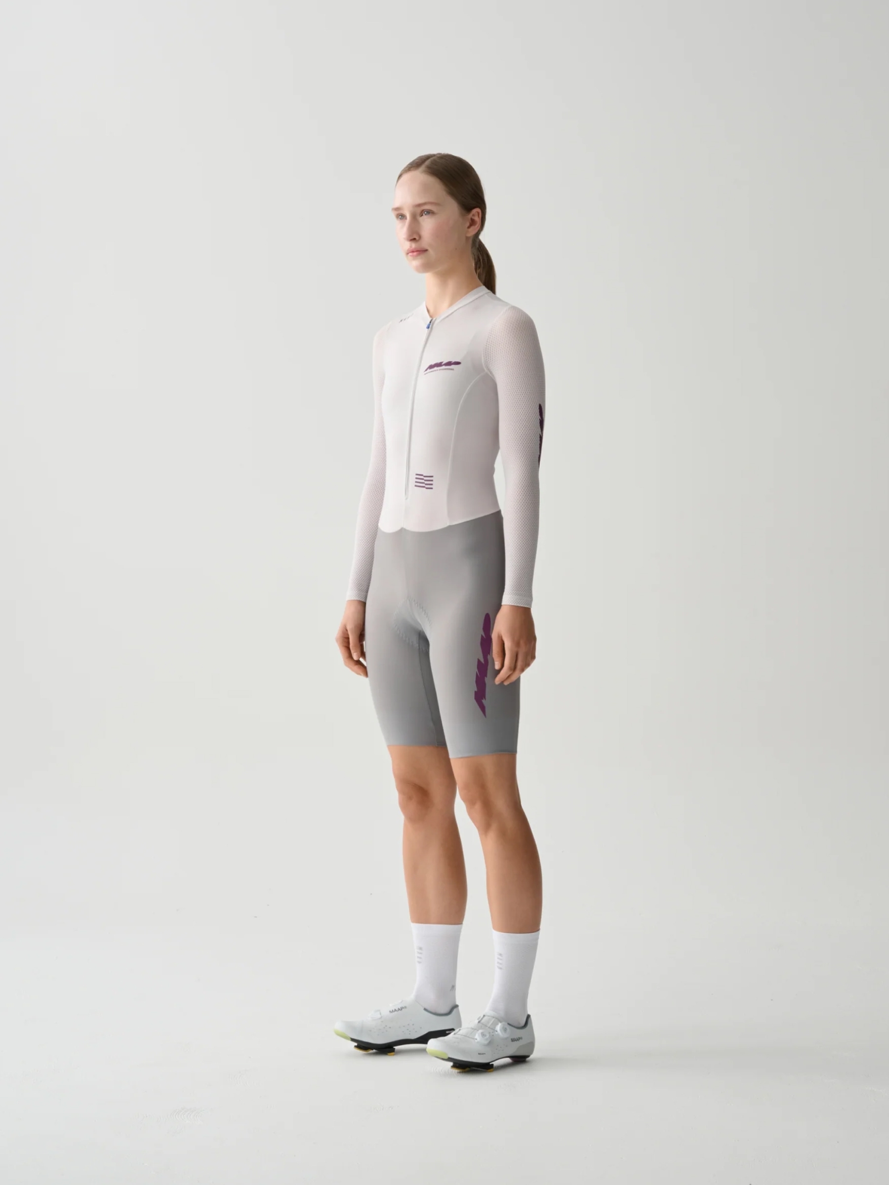 【MAAP】W's Eclipse Pro LS Race Suit 女長連身車衣 / Antarctica Titanium