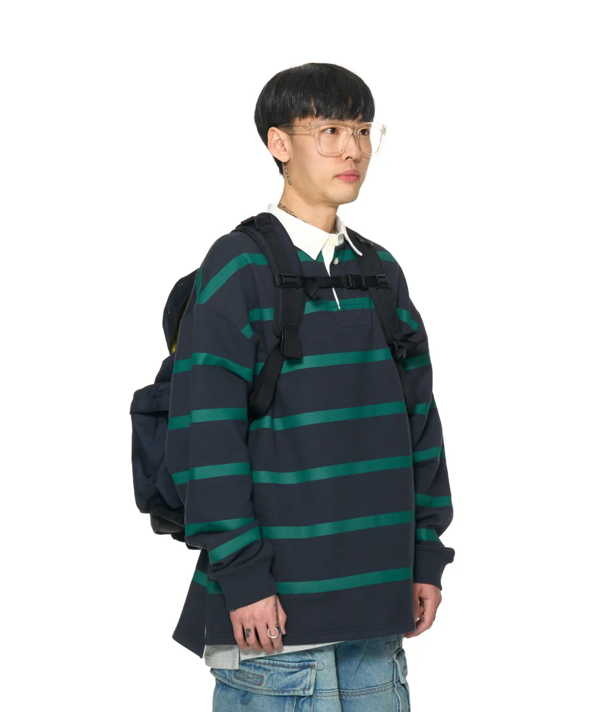 #韓國連線預購 NAUTICA 雙肩卡扣 刺繡LOGO 大容量 後背包