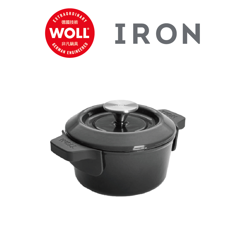WOLL 琺瑯鑄鐵系列 - 16cm/1.3L琺瑯鑄鐵雙耳小湯鍋(連蓋)