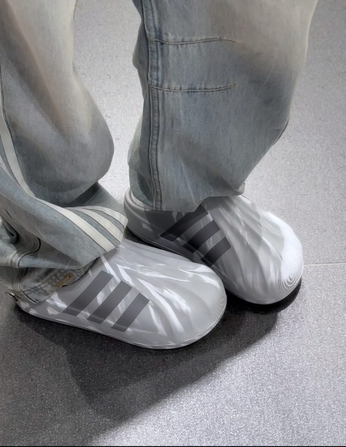 Adidas adiFOM Superstar Mule 灰白大理石紋 懶人鞋 穆勒鞋 拖鞋 貝殼頭 防水 JI3154/預購