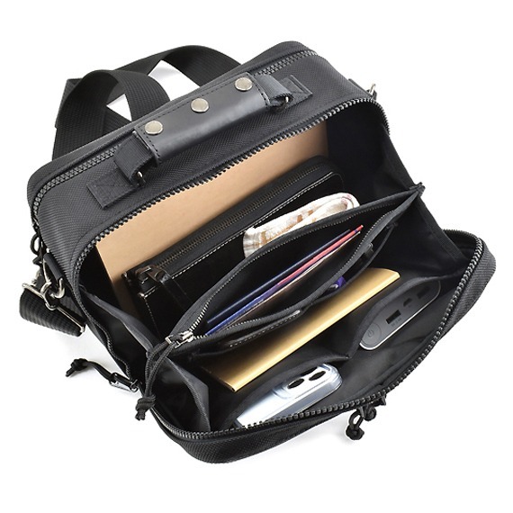 VanNuys E266 E267 Double Opening Multi Functional Shoulder Bag